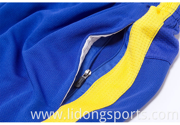 Wholesale mens track pants zipper pocket trousers football training long pants for running